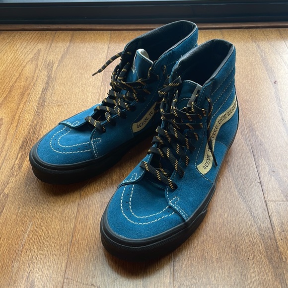 Vans + Parks Project Blue Suede Hightops - Picture 3 of 8
